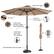 Alt View Zoom 13. Nature Spring - 9-Foot LED Lighted Patio Umbrella with Push Button Tilt - Beige.