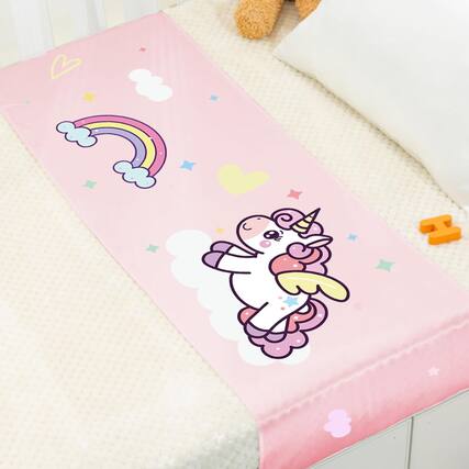 Front. MAGICAL RUBS - 23 Momme Silk Slip For Hair No More Bed Head And Bald Spots Crib/bassinet Sheets Boy/girl (white) 100% Mulberry Silk,... - Unicorn-1 Pack.