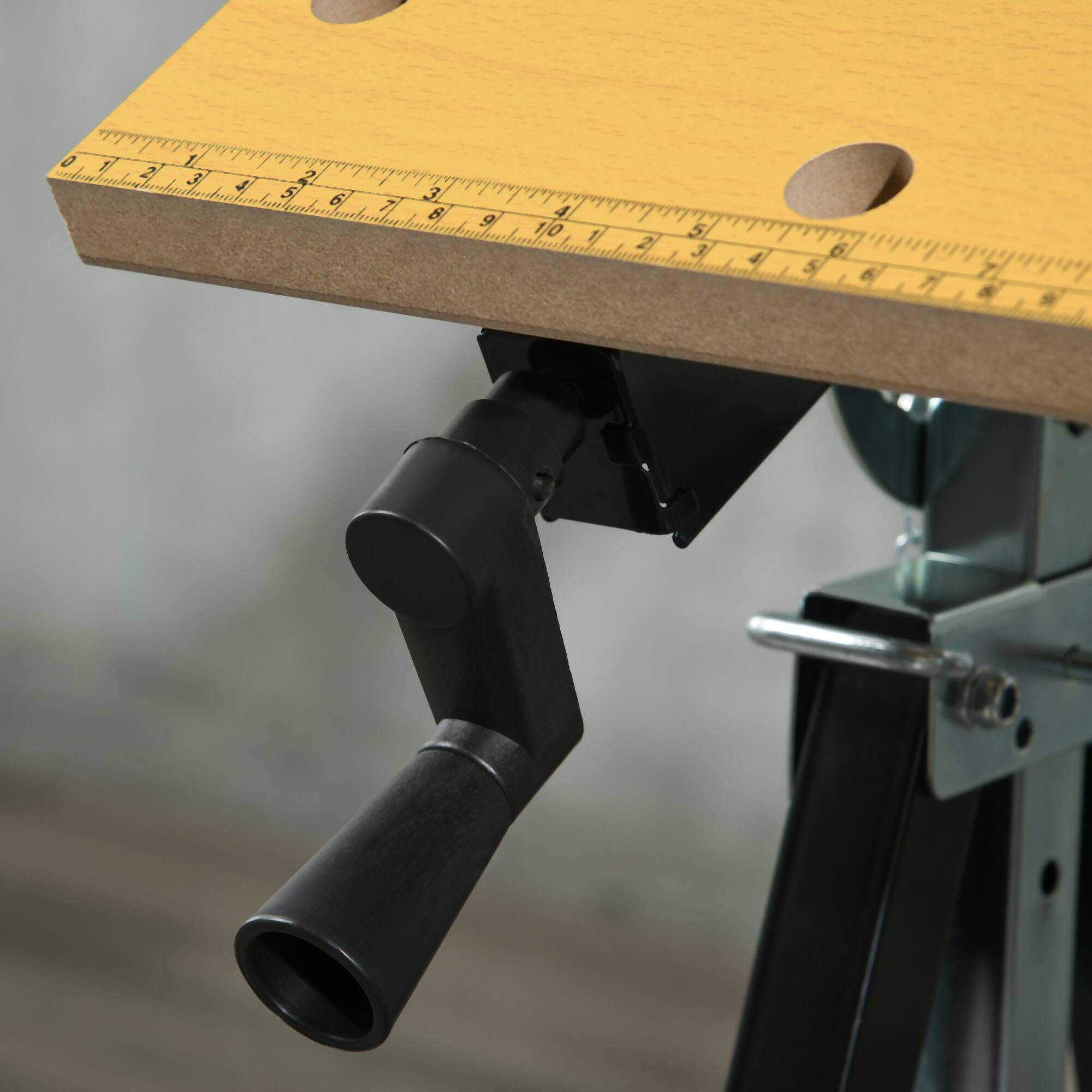 Alt View 8. Homcom - Work Bench Tool Stand with Adjustable Height/Angle, Carpenter Saw Table, 4 Clamps, 220lbs.