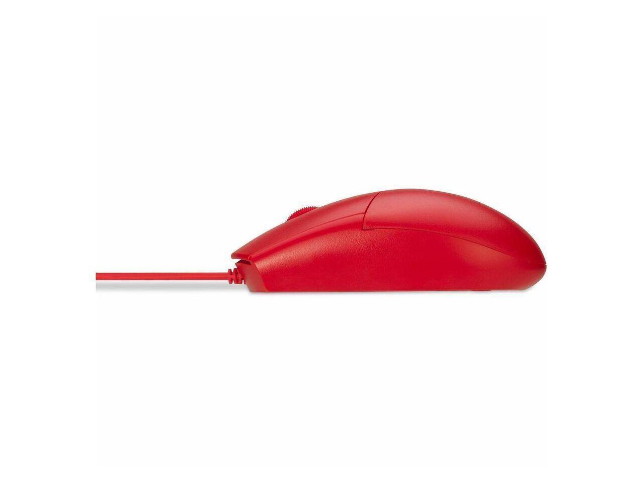 Alt View 2. Kensington - Kensington Pro Fit Wired Mouse - Red, USB, 1600 dpi, 3 Buttons - Red.