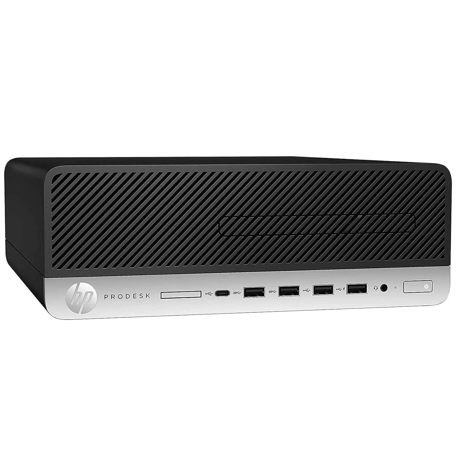 HP Refurbished Excellent ProDesk 600 G5 SFF Desktop PC, Intel Core
