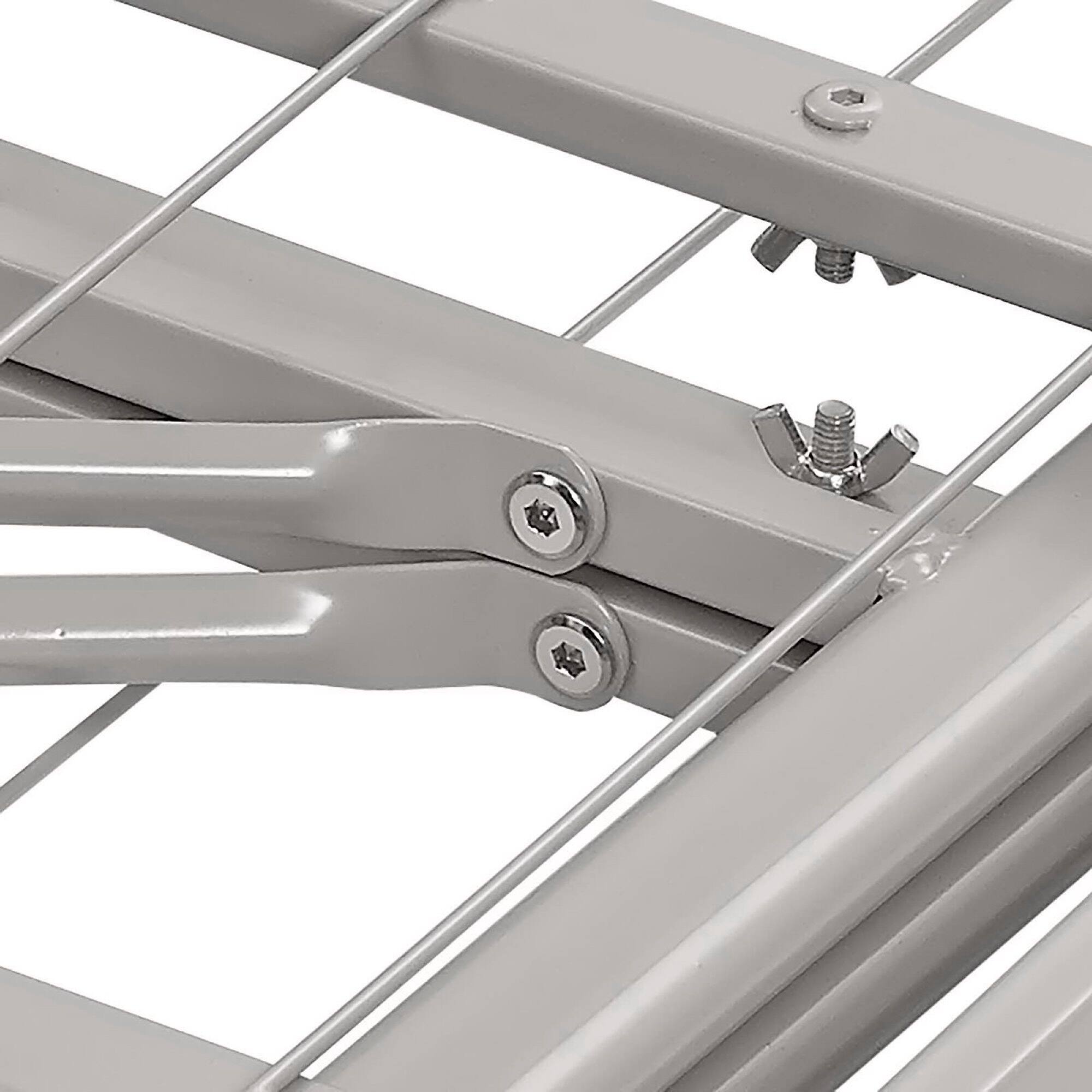 Alt View 4. Modway - Horizon Stainless Steel Queen Bed Frame - Gray.