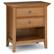 Front. Simpli Home - Amherst Bedside Table - Light Golden Brown.