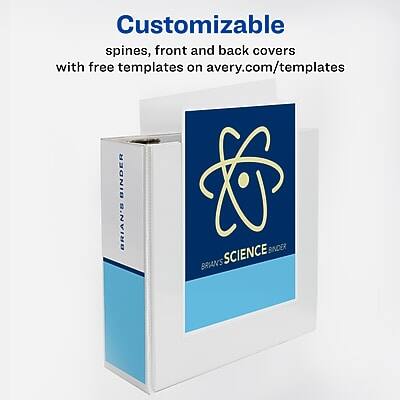 Customizable spines, front and back covers with free templates on avery.com/templates

BRIAN'S SCIENCE BINDER