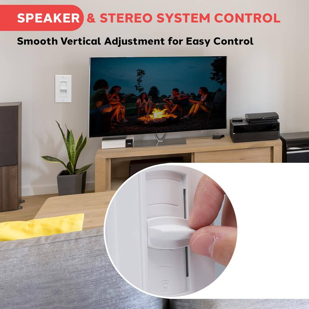 SPEAKER & STEREO SYSTEM CONTROL  
Smooth Vertical Adjustment for Easy Control