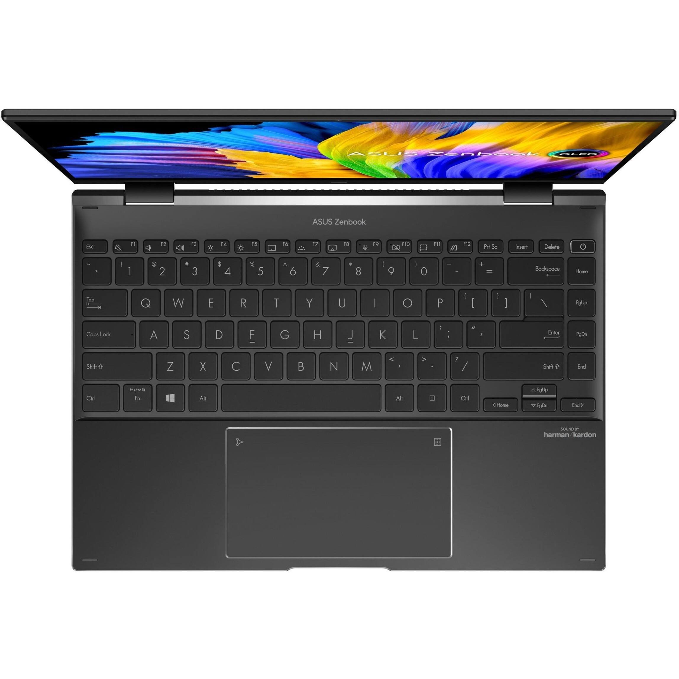 Alt View 29. ASUS - Zenbook 14 Flip OLED UN5401 14" Laptop - AMD Ryzen 7 - Memory - 1 TB SSD - Jade Black.