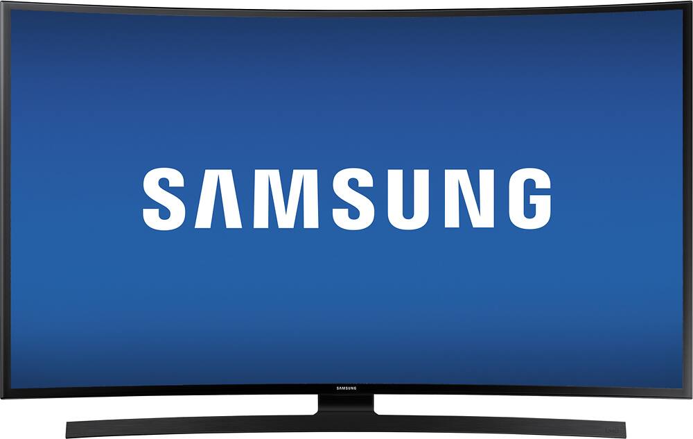 Alt View 12. Samsung - 55" Class (54.6" Diag.) - LED - Curved - 2160p - Smart - 4K Ultra HD TV - Black.
