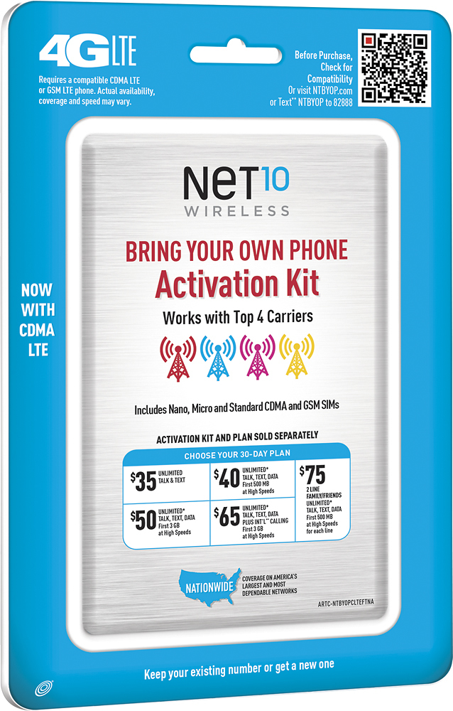 Best Buy Net10 Sim Card Kit For Unlocked Gsm And Cdma Cell Phones Multi Ntrtpkbyopuncltesvna