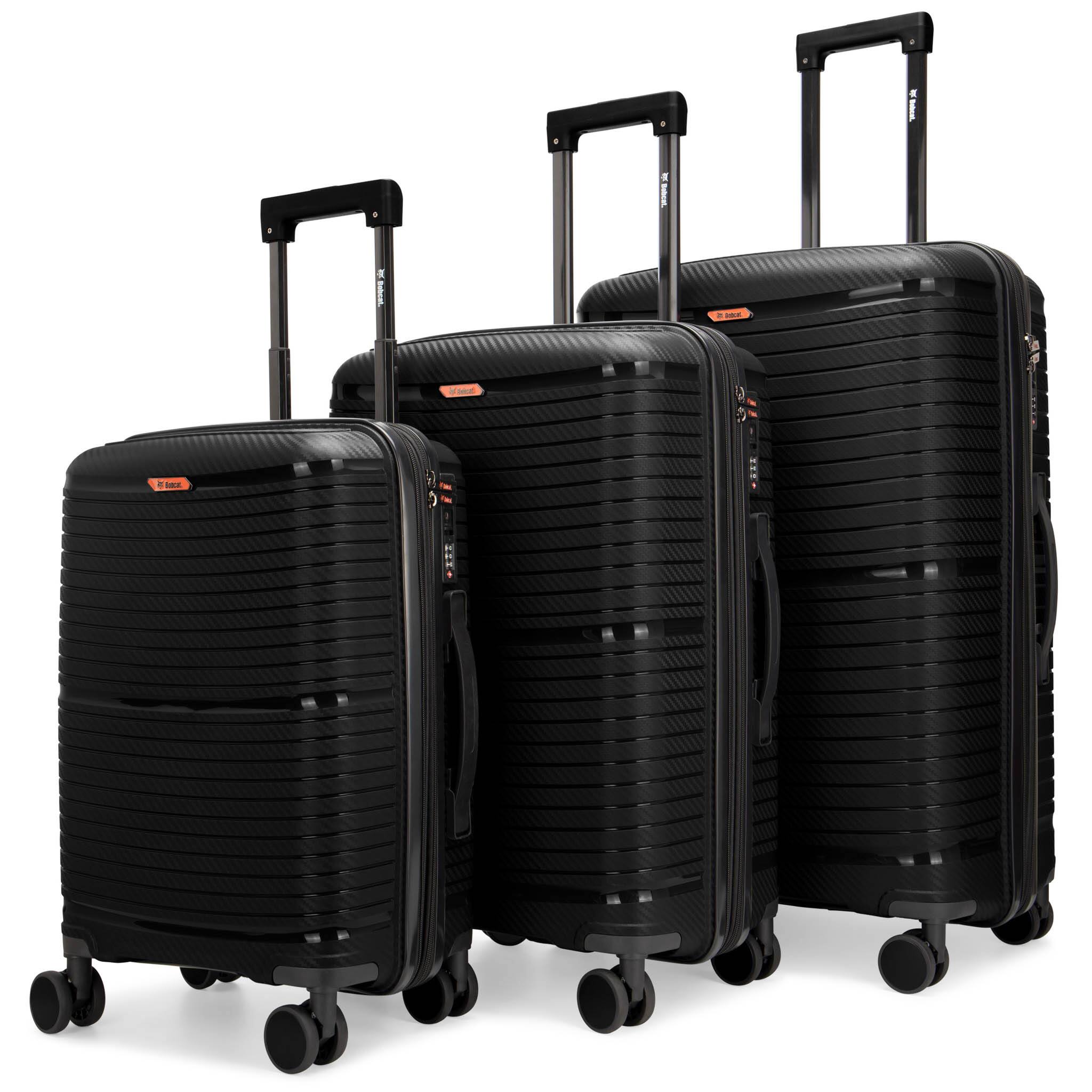 Bobcat Trencher 3 Piece Expandable Hardside Spinner Luggage Set