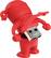 Alt View Standard 1. Bone - Red Ninja 4GB USB 2.0 Flash Drive.