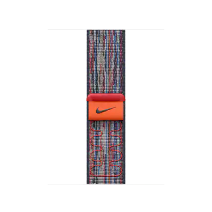 Angle. Apple - 42mm Blue/Red Nike Sport Loop - Blue/Red.