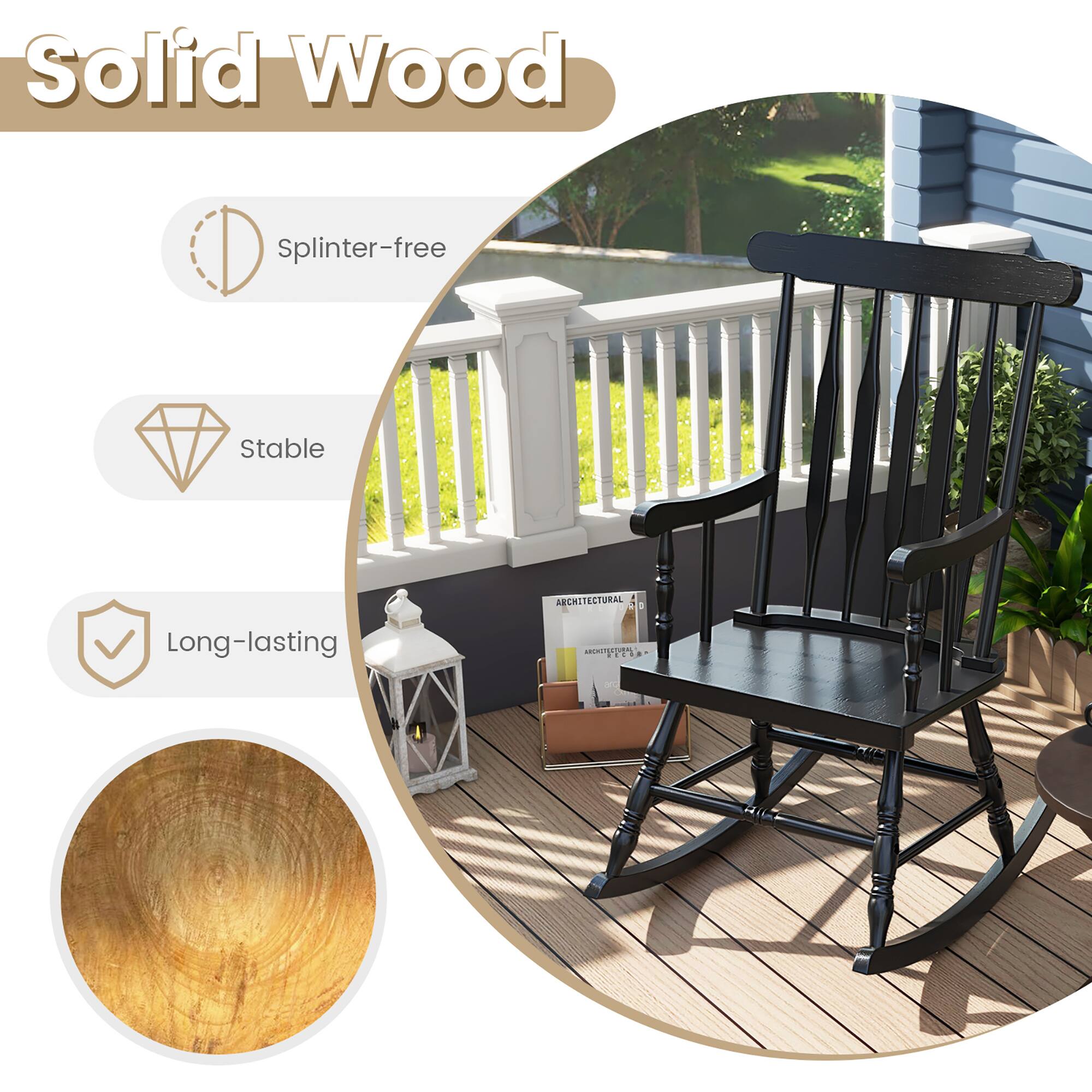 Solid Wood

- Splinter-free
- Stable
- Long-lasting