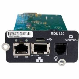 Vertiv - Liebert IntelliSlot RDU120 - Network Card, Remote Monitoring Adapter, RS-485, USB Port, UL2900-1 cybersecurity - Unknown