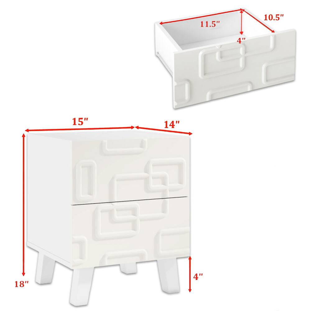 11.5" x 10.5" x 4"  
15" x 14" x 18" x 4"