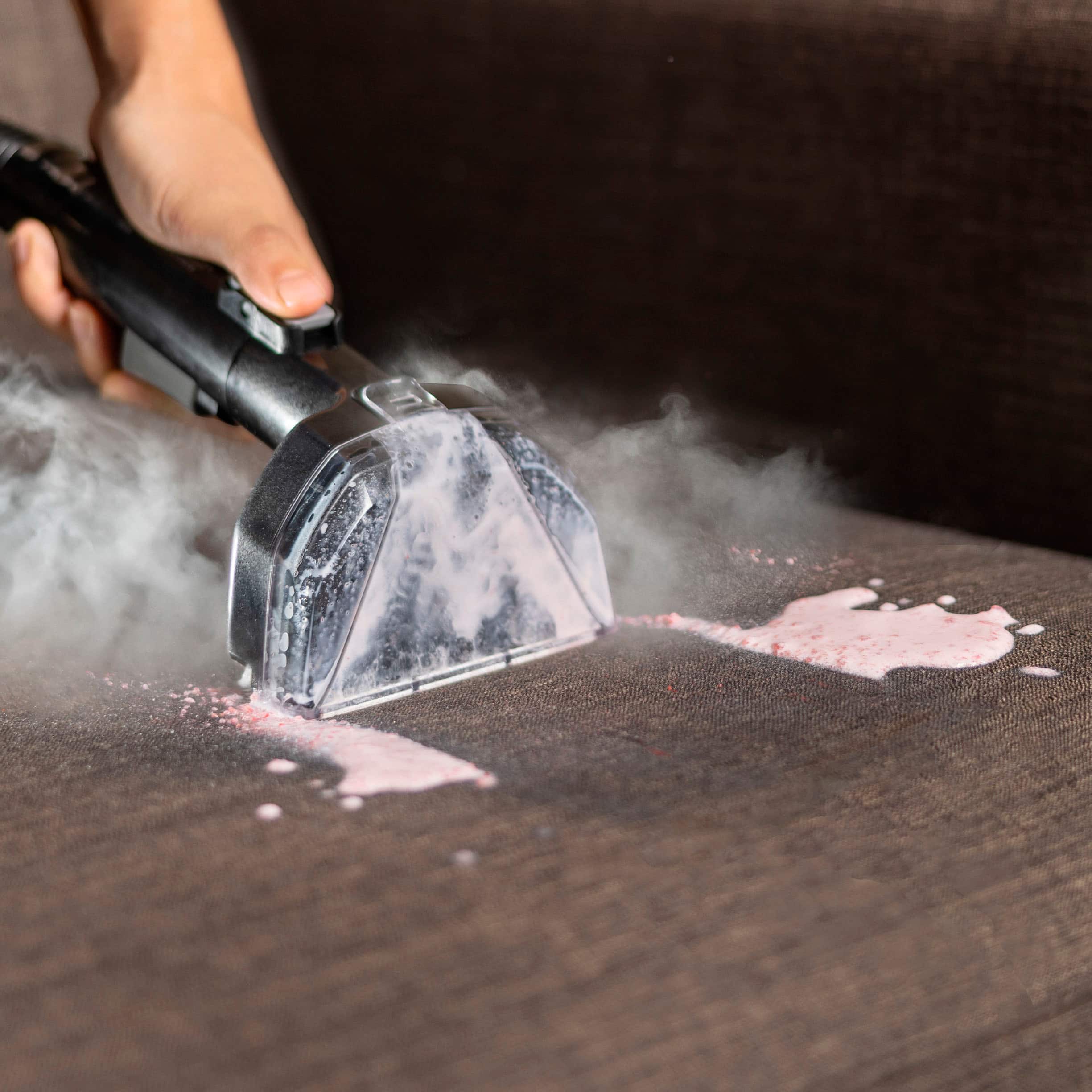 Alt View 1. BISSELL - Little Green HydroSteam Pet Corded Portable Deep Cleaner - Titanium with Copper Harbor accents.