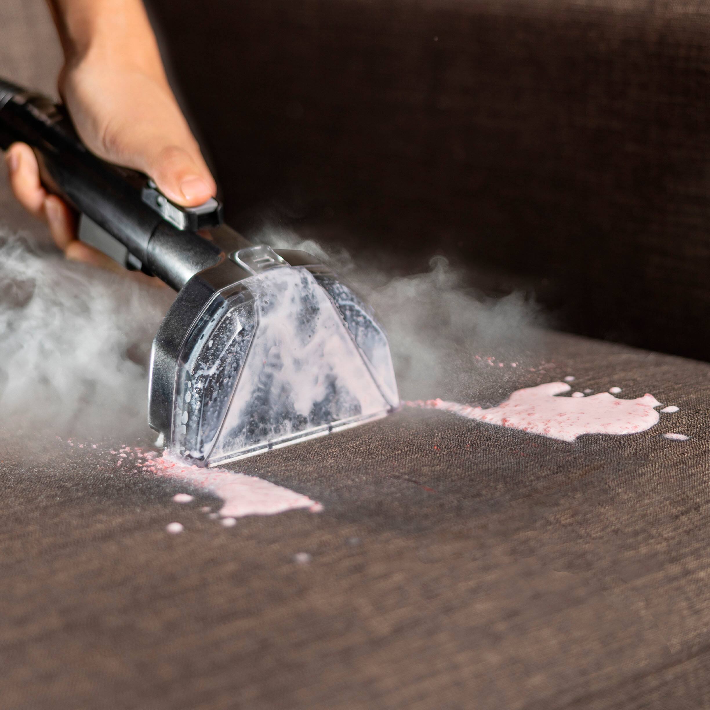 Alt View 1. BISSELL - Little Green HydroSteam Pet Corded Portable Deep Cleaner - Titanium with Copper Harbor accents.