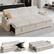 Front. Dyonery - Dyonery 101" Sleeper Sofa Bed, Pull-Out Bed, Reclining Backrest, Reversible Storage, USB Ports & Cup Holders,Beige - Beige.