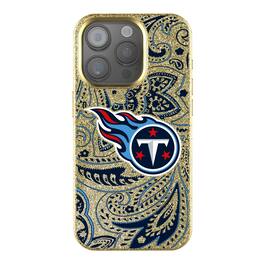 Keyscaper - NFL - Tennessee Titans Paisley Bling iPhone Case - 14 - Gold