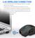 2.4G WIRELESS CONNECTION
1. Take out the USB receiver from the package and plug it into any available USB port on your computer.
2. Slide the power switch on the bottom of the mouse to ON or ECO.
3. The computer will recognize and configure the keyboard automatically.
4. The mouse will be ready for use when the configuration is finished. The LED of the logo and the lower edge will light on then if the power switch on the bottom of the mouse is set to ON.
5. 10 meters receiving range.