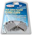 Front Detail. CyberPower - 10 Ft. IEEE 1284 Printer Cable - Beige.
