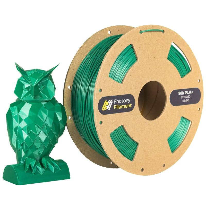 Factory Filament - 1.75mm PLA 3D Printer Filament, 1 KG Spool, Dimensional Accuracy +/- 0.02 mm, 3D Printing Filament - Silk Green price history on PriceWatchPro