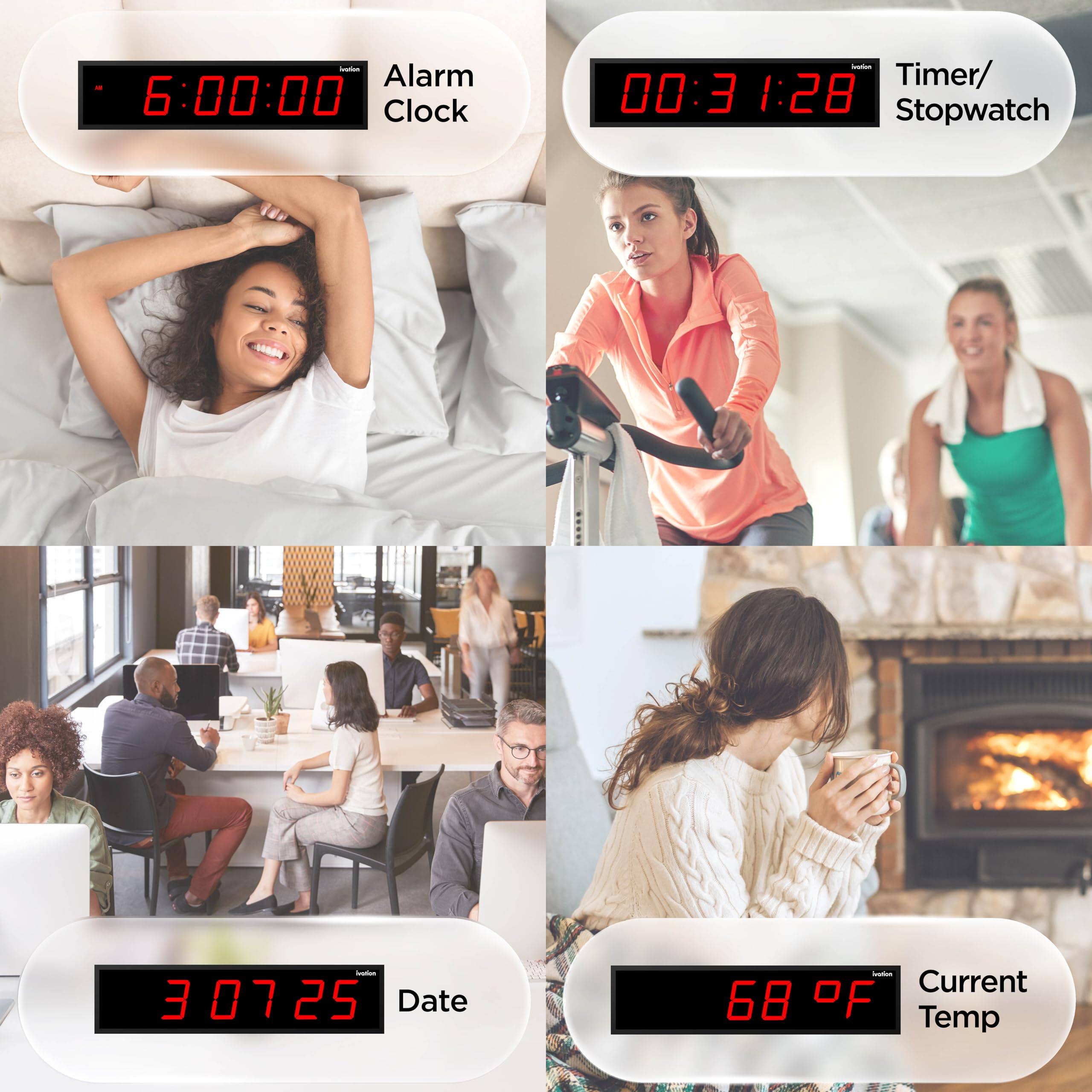 - Alarm Clock: 6:00:00
- Timer/Stopwatch: 00:31:28
- Date: 3 07 25
- Current Temp: 68°F