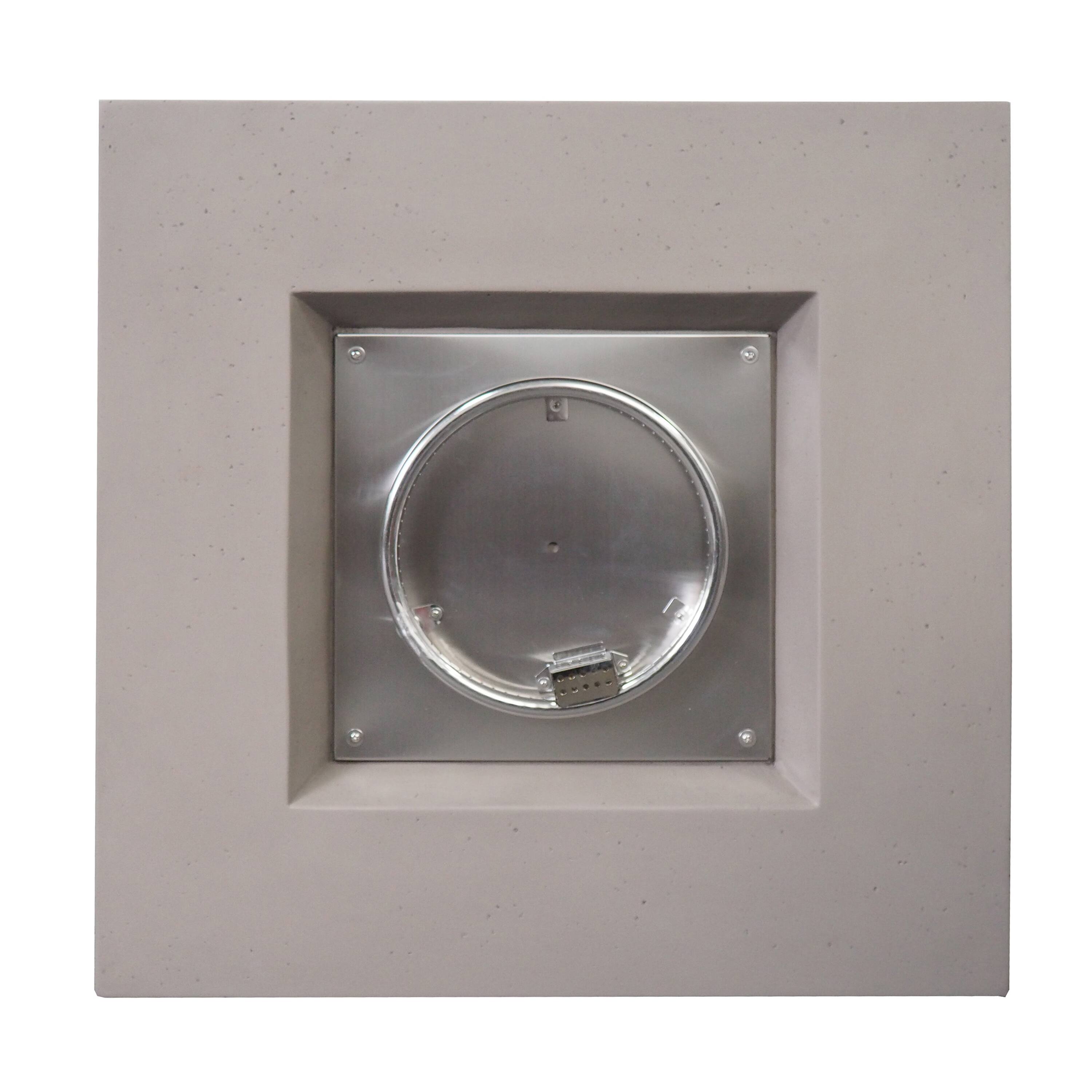 Alt View 8. APRILSOUL - AIDAN 31 inch SQUARE FIRE PIT 40000 BTU - LIGHT GREY.