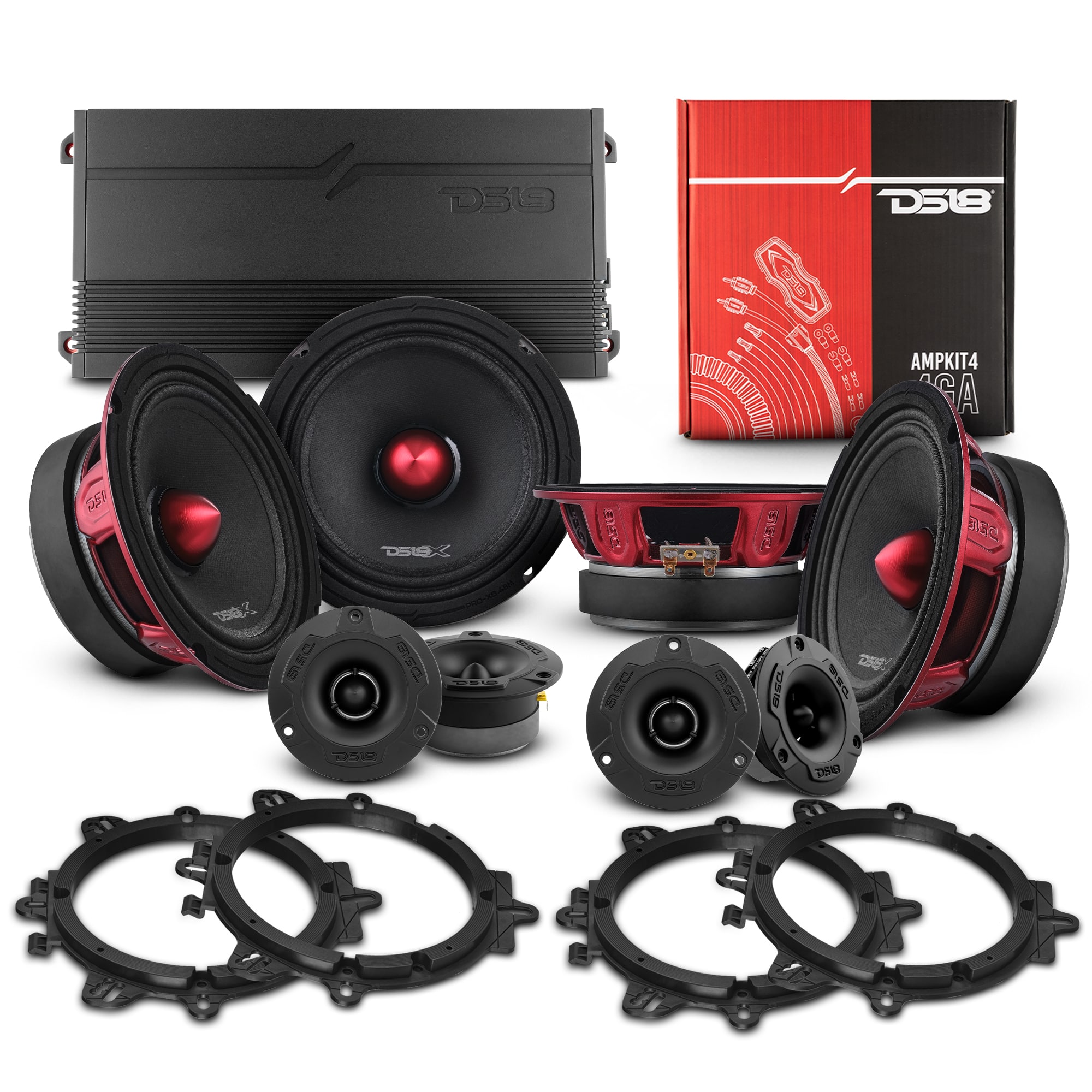 DS18 Audio - Pro Audio Speaker + Tweeter Bundle