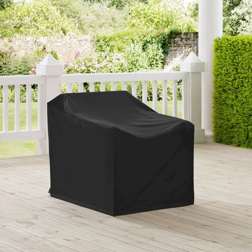 Alt View 7. Crosley Furniture - Outdoor Chair Furniture Cover - Black.