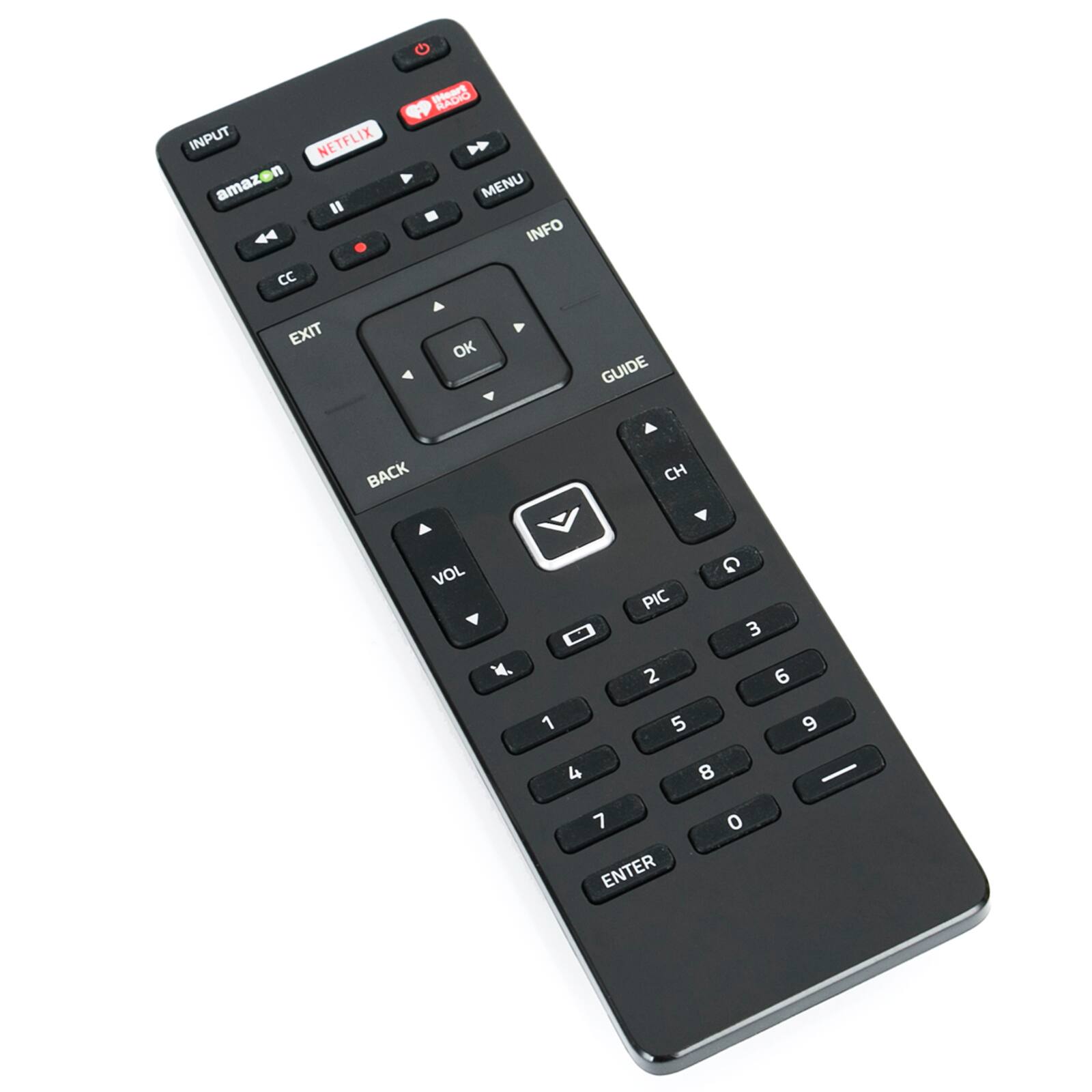 INPUT, NETFLIX, amazon, MENU, INFO, CC, EXIT, OK, GUIDE, BACK, CH, VOL, PIC, 2, 3, 6, 1, 5, 9, 4, 8, 7, ENTER, 0