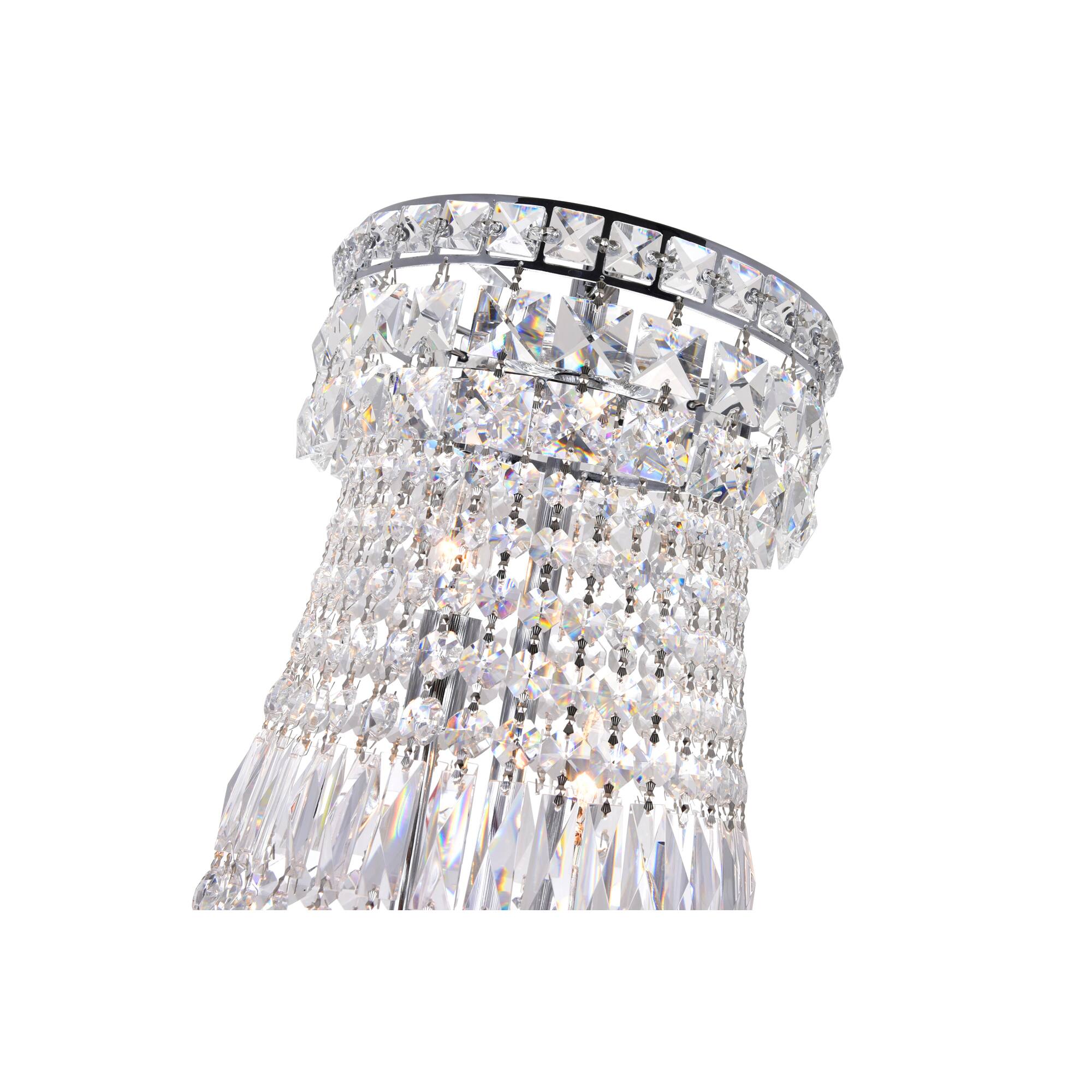 Alt View 1. CWI Lighting - Stefania 13 Light Down Chandelier With Chrome Finish - Chrome.
