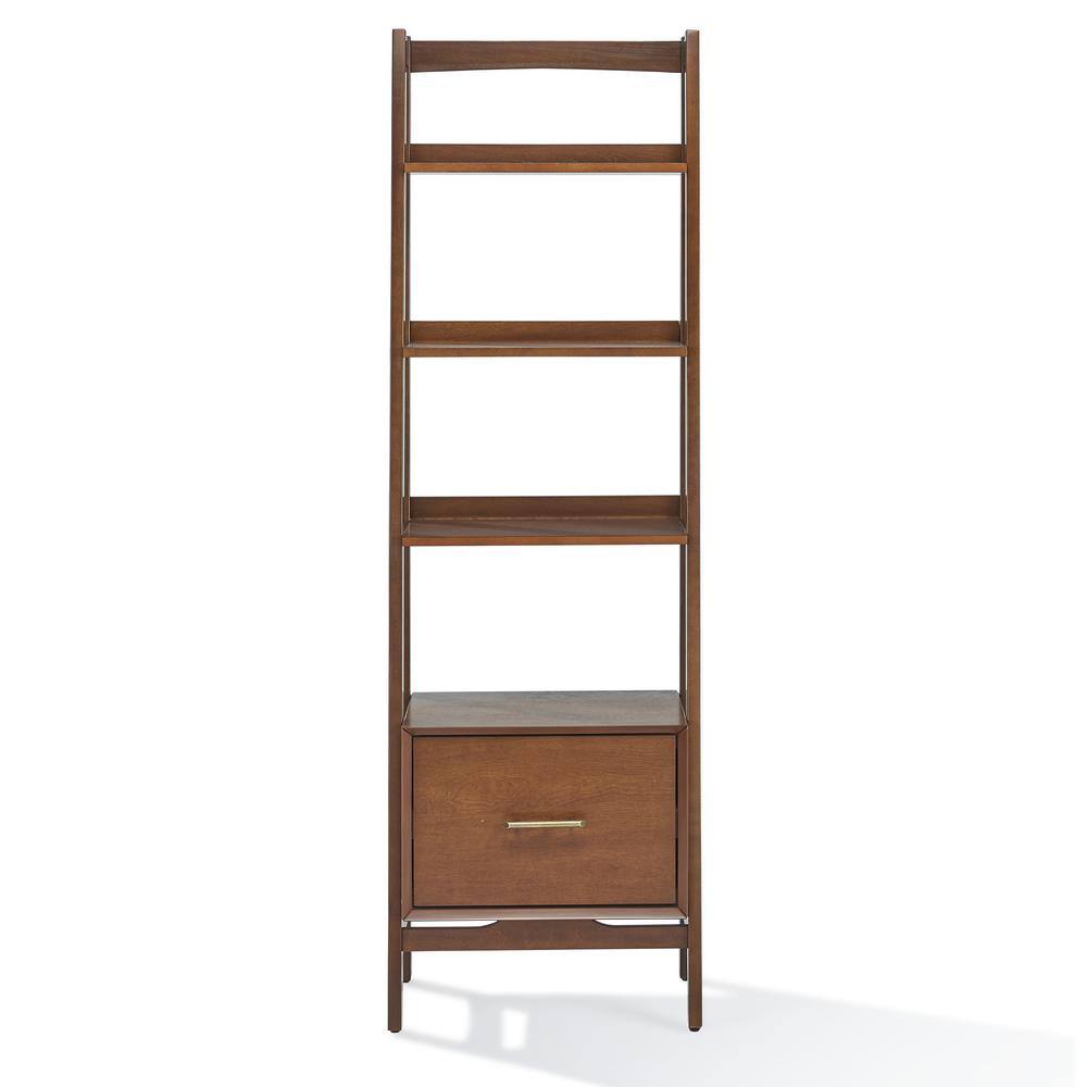 Back. Crosley Furniture - Landon Small Etagere Bookcase - Mahogany.