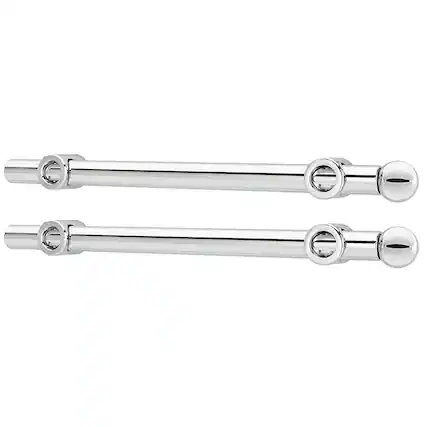 Front. Rev-A-Shelf - Rev-A-Shelf 12" Extendable Metal Closet Valet Rod, Chrome, CVR-12-CR (2 Pack) - Chrome.