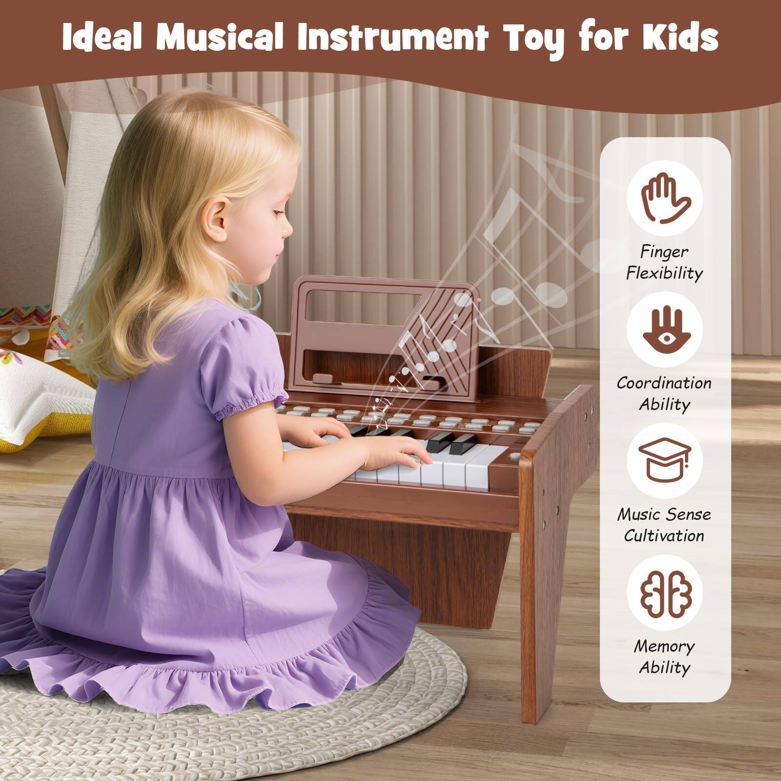 Ideal Musical Instrument Toy for Kids

- Finger Flexibility
- Coordination Ability
- Music Sense Cultivation
- Memory Ability