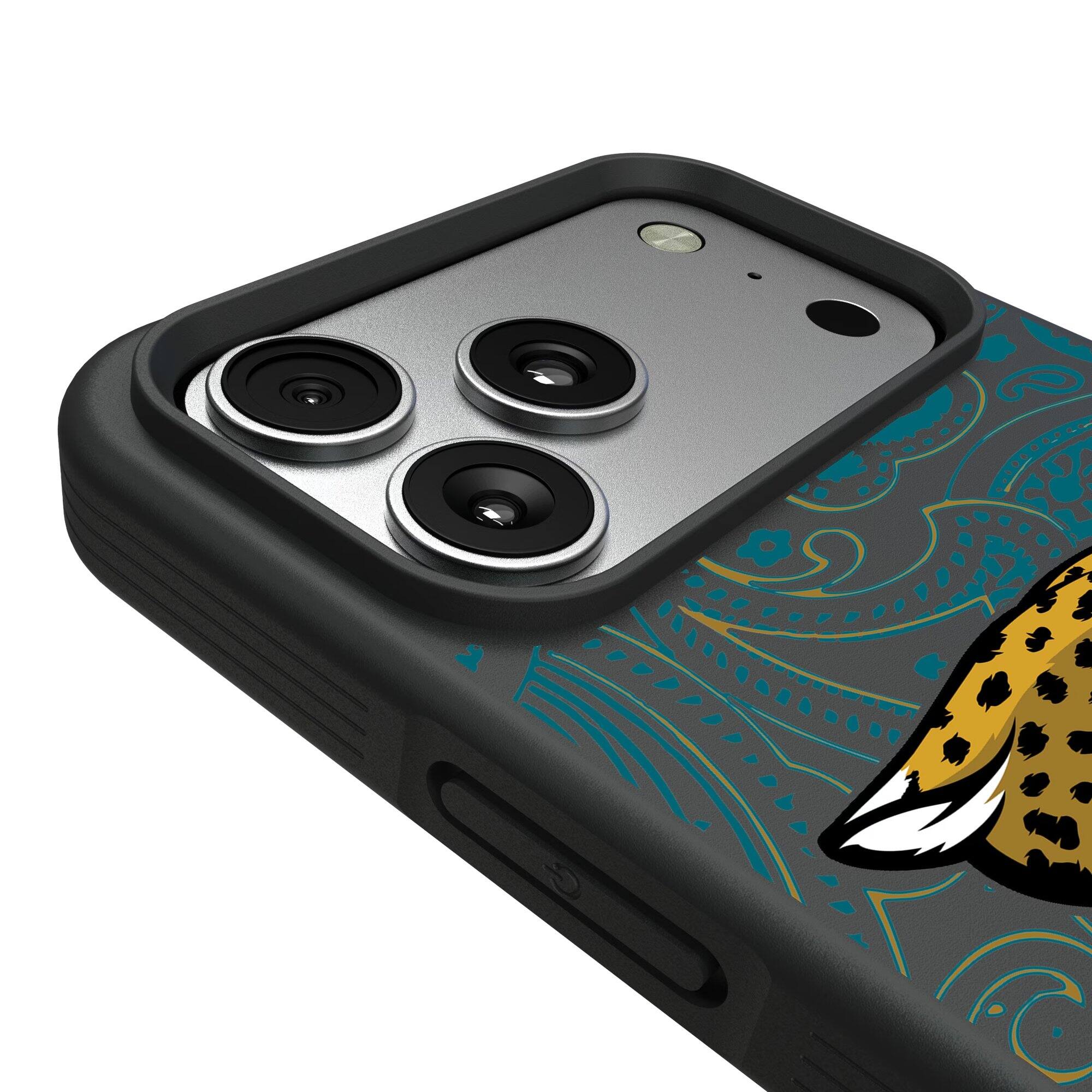 Alt View 2. Keyscaper - iPhone Paisley Design Bump Case - 14 Pro Max - Multicolor.