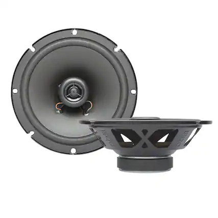 Front. Powerbass - Powerbass PS-652 6.5" Coaxial Replacement Speakers - Pair - Black/Gray.
