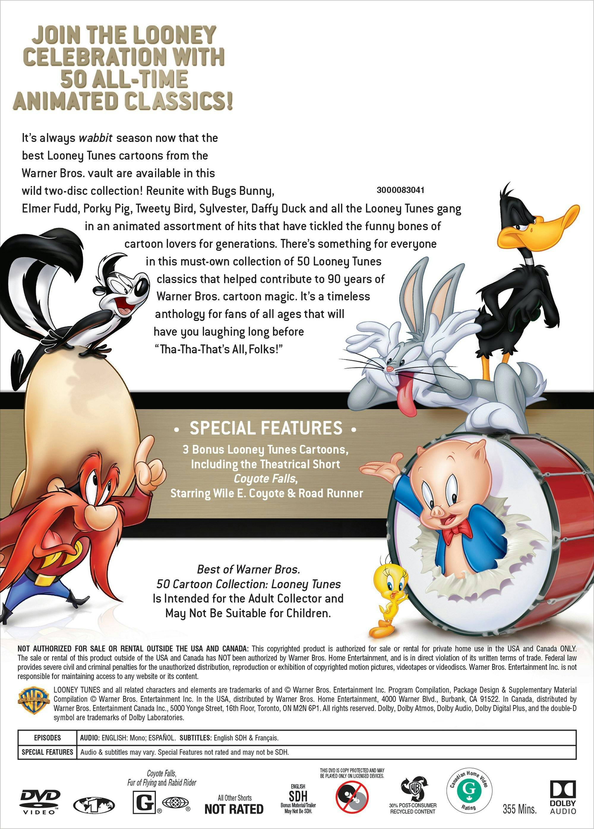 Back. Best of Warner Bros. 50 Cartoon Collection - Looney Tunes [DVD].