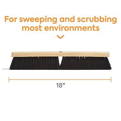 For sweeping and scrubbing most environments

18"