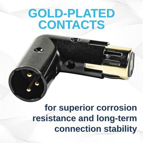 GOLD-PLATED CONTACTS for superior corrosion resistance and long-term connection stability