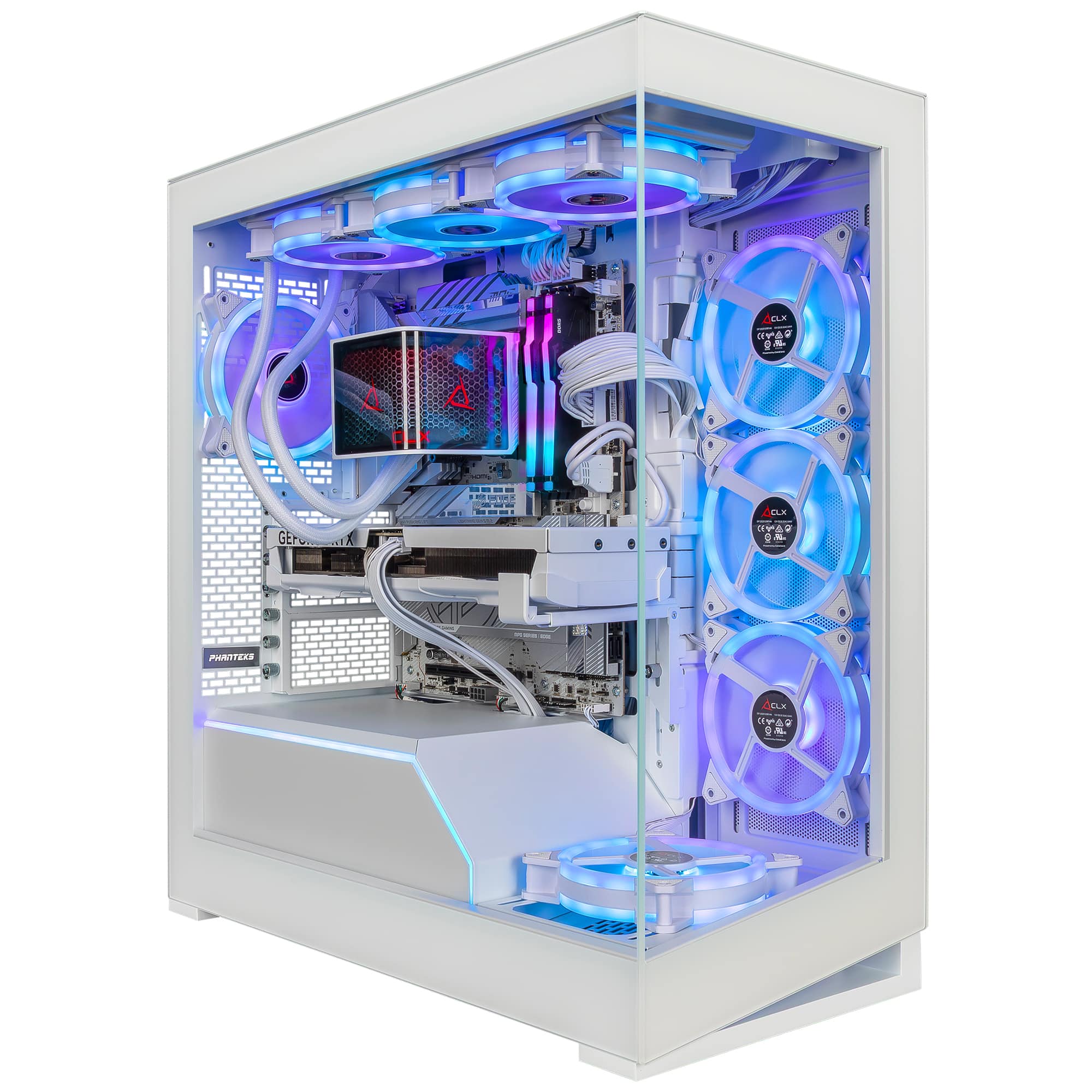 CLX - Horus Gaming Computer - Intel Core Ultra 9 285K - 32GB DDR5 - GeForce RTX 5080 Ventus 16GB - 2TB SSD - AI-Accelerated - White
