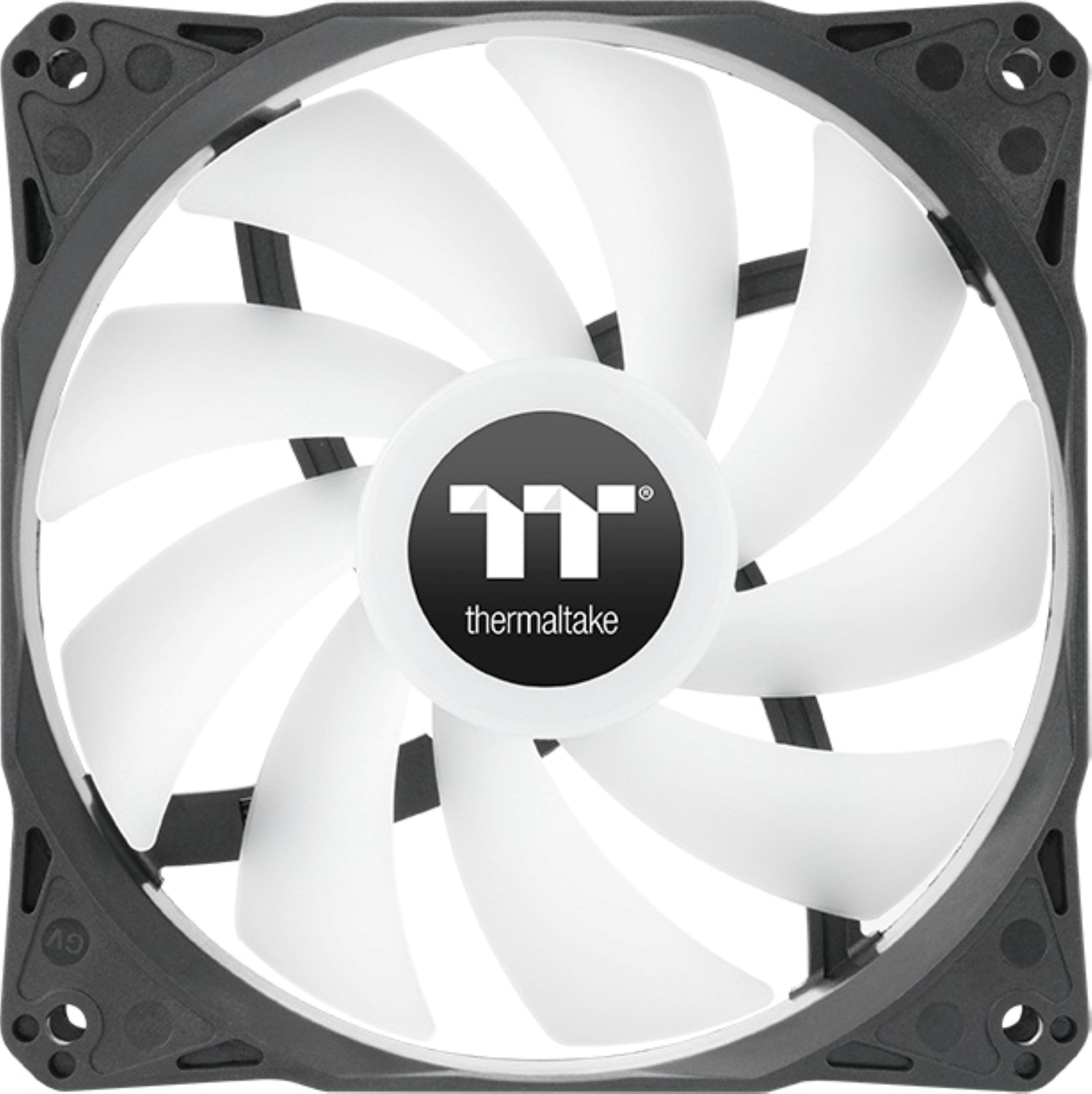 Back. Thermaltake - LE120 ARGB Sync 120mm PWM Computer Case Cooling Fan (3-Pack) - Black.