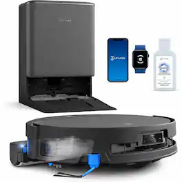 ECOVACS Robotics - DEEBOT T90S PRO OMNI Robot Vacuum & Mop, Mop Cover, 40,000Pa, OZMO Roller 3.0, PowerBoost, Auto Solution Dispensing - Black