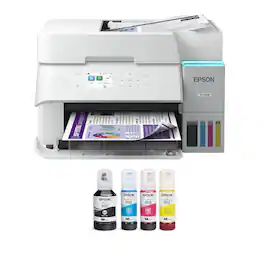 Epson - EcoTank ET-3958 Wireless All-in-One Color Supertank Inkjet Printer (Refurbished) - White