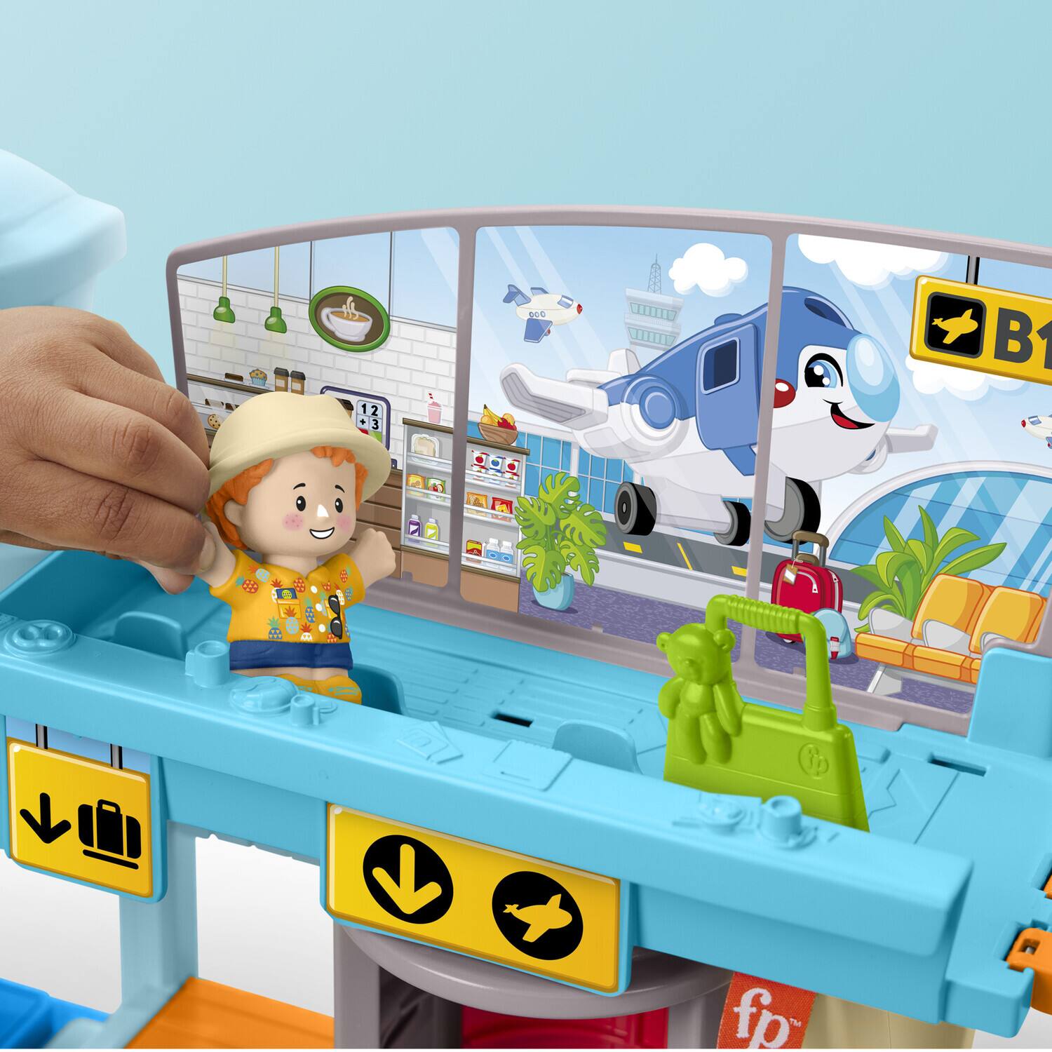 Alt View 4. Fisher Price - Fisher Price - Little People Everyday Adventures Airport   - Collectibles - Multicolor.