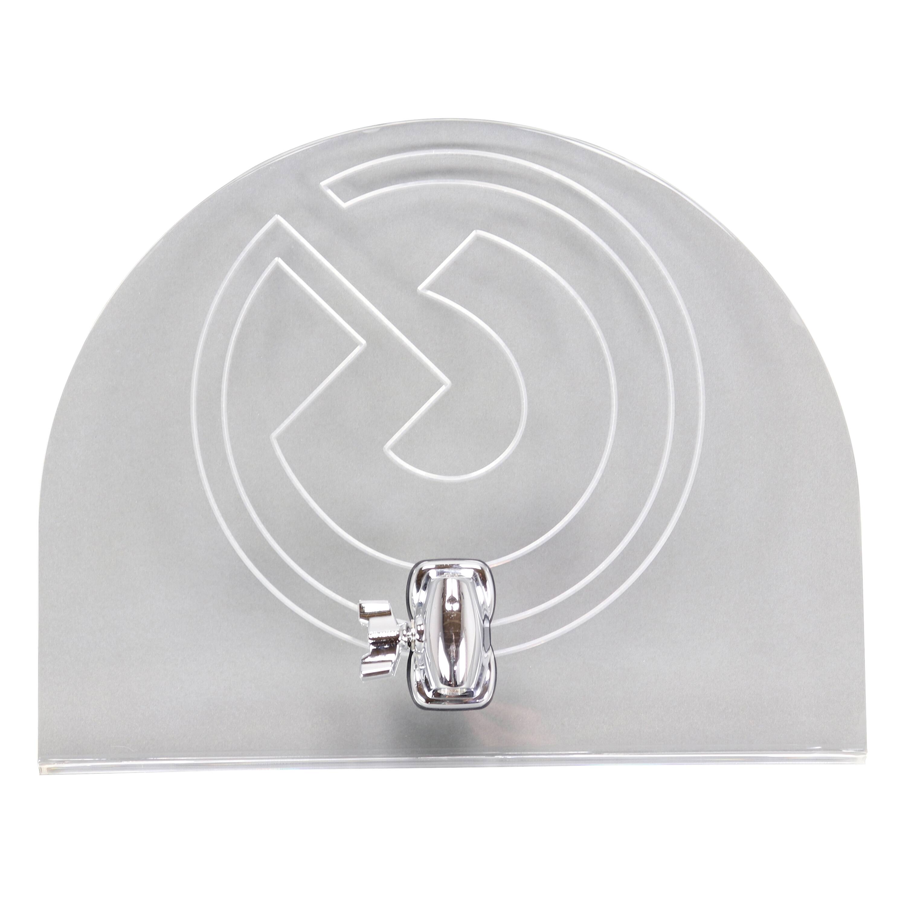 Front. Gibraltar Hardware - Acrylic Mounted Sheet Music Stand, Stealth Mounted Music Stand, Fits a 10.5mm L-rod or Tom Holder.