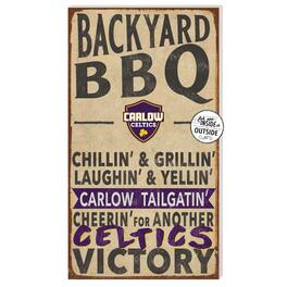 Jardine - Carlow University Celtics 11" x 20" Indoor/Outdoor BBQ Sign - Brown
