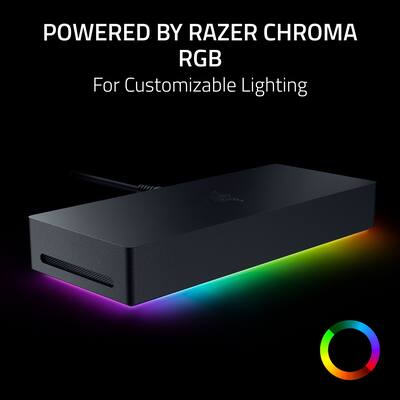 Razer Thunderbolt 5 Dock Chroma: 11 Port Docking Station 120Gbps Razer Thunderbolt 5 Dock Chroma: 11 Port Docking Station 120Gbps
