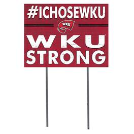 Jardine - Western Kentucky Hilltoppers 18'' x 24'' I Chose Lawn Sign - Red