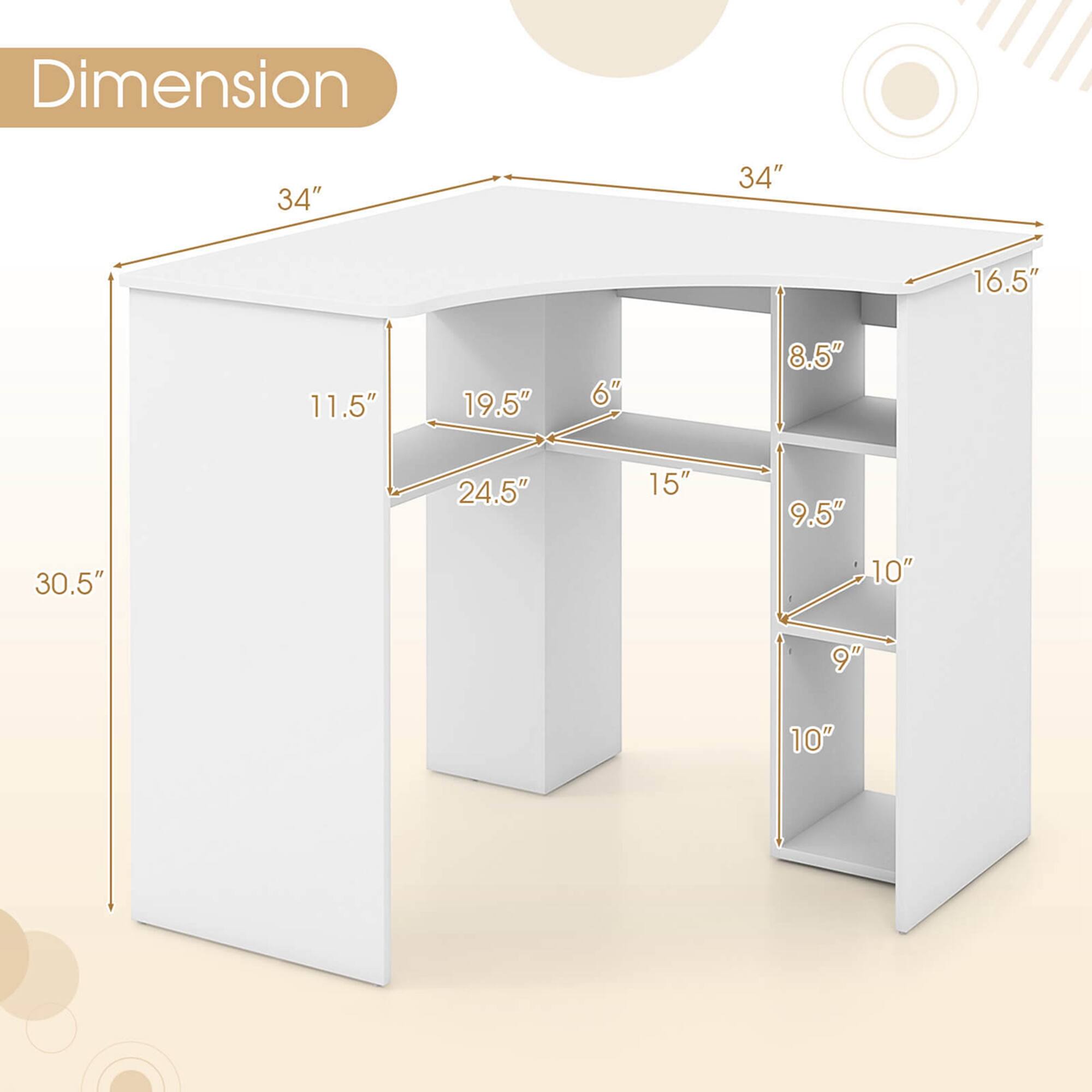 Dimension: 34", 34", 16.5", 11.5", 19.5", 6", 8.5", 30.5", 24.5", 15", 9.5", 10", 9", 10"