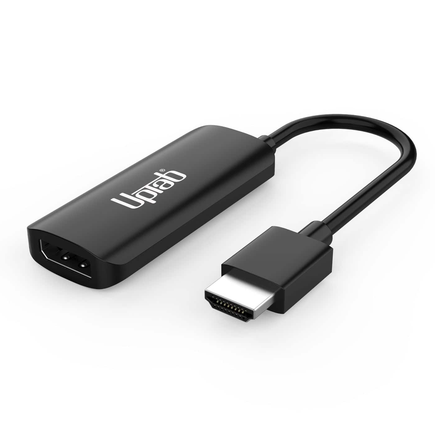 UPTab - HDMI 2.1 to DisplayPort 8K 60Hz Active Adapter - Black